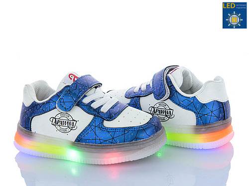 Кроссовки Crossopt NC61-1 navy LED в магазине Фонтан Обуви