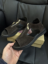 Босоножки 0127 корич замш в магазине Фонтан Обуви