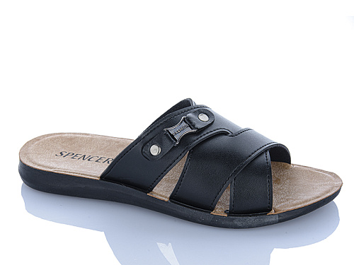 Шлепанцы Jumay SP fashion чорний в магазине Фонтан Обуви