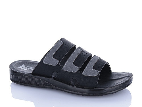 Шлепанцы Oskar 54-29 чорний в магазине Фонтан Обуви