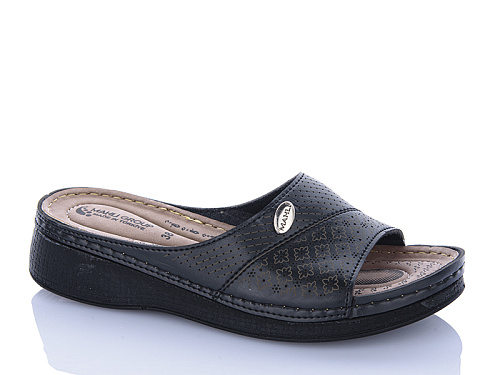 Шлепанцы Sali One 209 чорний в магазине Фонтан Обуви