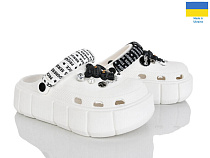 Кроксы Rai Shoes E152-2-4 білий в магазине Фонтан Обуви