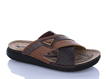 Шлепанцы Oskar 01-26 св.коричневий в магазине Фонтан Обуви