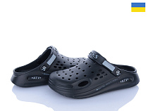 Кроксы Golden Lion 517-010 чорний в магазине Фонтан Обуви