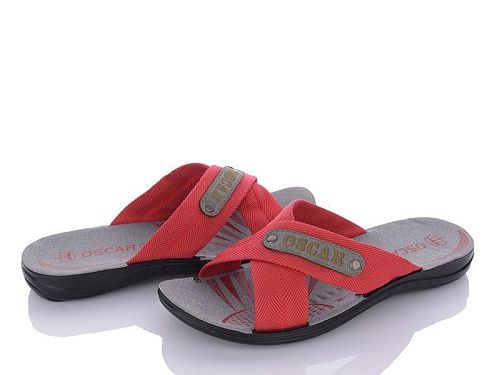 Шлепанцы Oskar 6-Ш10-1 red в магазине Фонтан Обуви