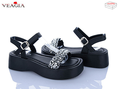 Босоножки Veagia-Ada N19 black в магазине Фонтан Обуви
