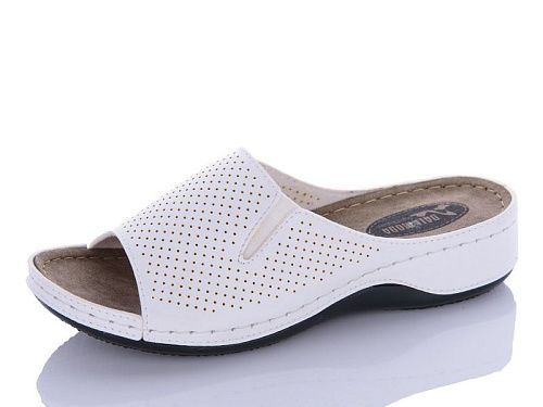 Шлепанцы Sali One 101 білий в магазине Фонтан Обуви