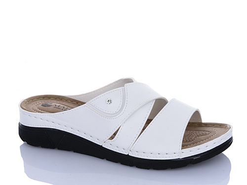 Шлепанцы Sali One 203-11 білий в магазине Фонтан Обуви