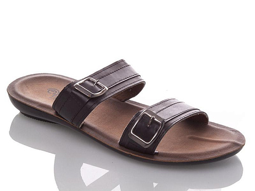 Шлепанцы Gurkem MKD5458 black в магазине Фонтан Обуви