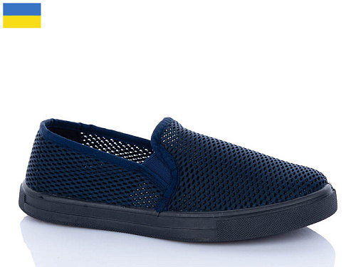 Слипоны Успіх Krok C3 синій в магазине Фонтан Обуви