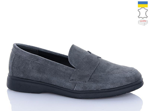 Туфли Sali A2-2 графіт з чор-п. в магазине Фонтан Обуви