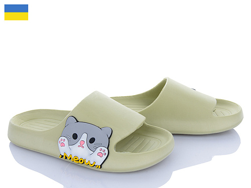 Шлепанцы Golden Lion 2350 оливка в магазине Фонтан Обуви