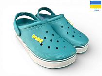 Кроксы Rai Shoes 419 аква в магазине Фонтан Обуви