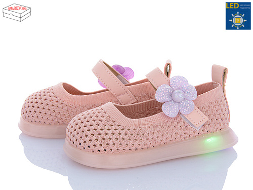 Туфли Poni Kids B691 pink LED в магазине Фонтан Обуви