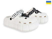 Кроксы Rai Shoes E152-2-4 білий в магазине Фонтан Обуви