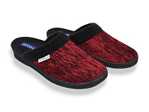 Тапочки Rai Shoes 74735702 червоний в магазине Фонтан Обуви