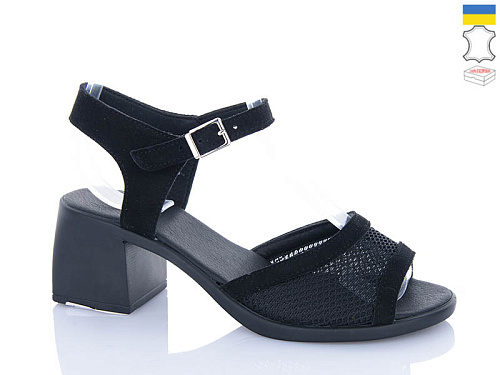 Босоножки Sali 1126 чорний з чор-п. в магазине Фонтан Обуви