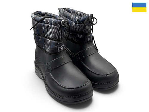Сапоги Rai Shoes M1 чорний термо в магазине Фонтан Обуви