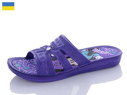 Шлепанцы Sanlin2 Міккі бузковий в магазине Фонтан Обуви