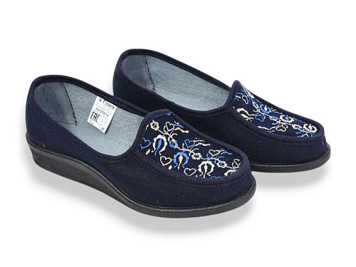 Тапочки Rai Shoes 55125218 синій в магазине Фонтан Обуви