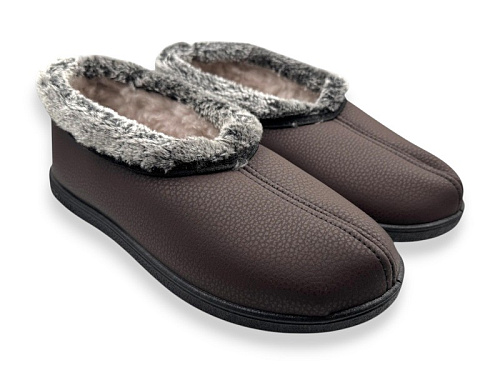 Тапочки Rai Shoes 2205 коричневий в магазине Фонтан Обуви