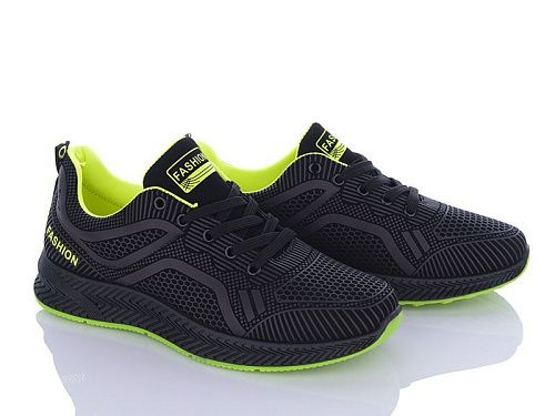 Кроссовки Violeta 197-142 black-green в магазине Фонтан Обуви