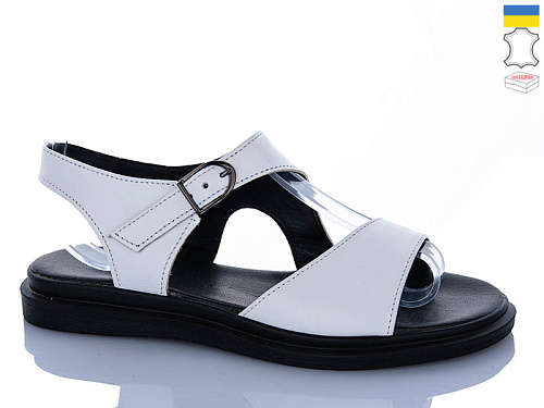 Босоножки Sali 60 білий чор-п. в магазине Фонтан Обуви