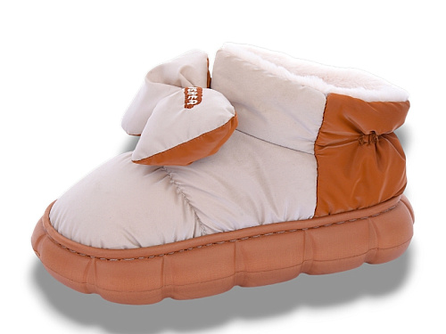 Тапочки Lion-Lu J0264 коричневий в магазине Фонтан Обуви