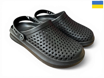 Кроксы Rai Shoes 204 чорний в магазине Фонтан Обуви