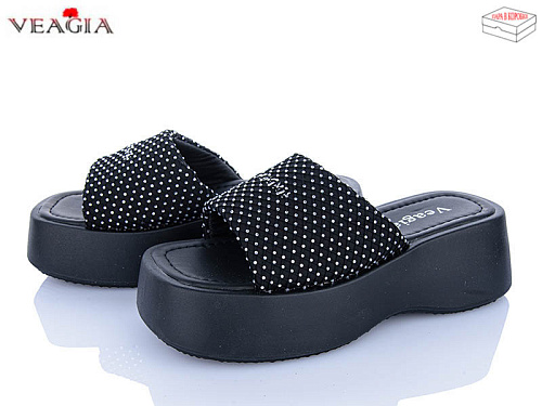 Шлепанцы Veagia-Ada N5 black в магазине Фонтан Обуви