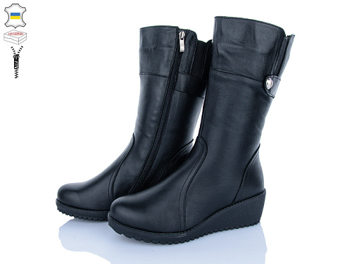 Сапоги Aba 59 чорний в магазине Фонтан Обуви