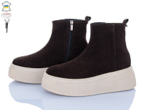 Ботинки A.N.I.One 07074-272 коричневий замш в магазине Фонтан Обуви