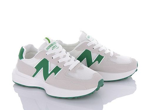 Кроссовки Violeta 176-8-176-24 white-green в магазине Фонтан Обуви