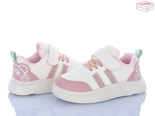Кроссовки Apawwa LA1159-1 pink-white в магазине Фонтан Обуви