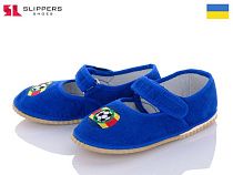 Тапочки Slipers Чап чап т.синій в магазине Фонтан Обуви