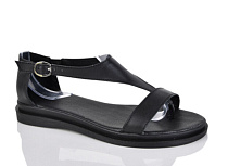 Босоножки 922 чорна шкіра в магазине Фонтан Обуви