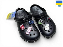 Кроксы Rai Shoes 329 чорний в магазине Фонтан Обуви