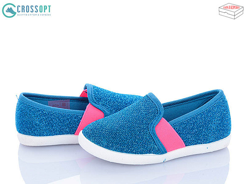 Слипоны Crossopt BE112 blue в магазине Фонтан Обуви