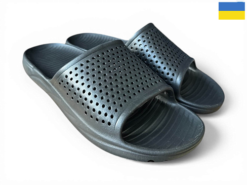 Шлепанцы Rai Shoes 409 чорний в магазине Фонтан Обуви