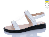 Босоножки Sali 1108 білий чор-п. в магазине Фонтан Обуви