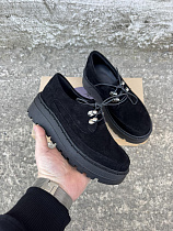 Туфли 450 чорний замш в магазине Фонтан Обуви