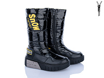 Сапоги Clibee-Shosho A110 black-yellow в магазине Фонтан Обуви