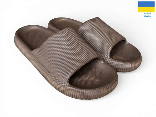 Шлепанцы Rai Shoes С88 шоколадний в магазине Фонтан Обуви