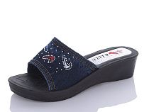 Шлепанцы Sali 71 синій в магазине Фонтан Обуви
