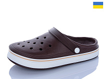Кроксы M&L Alex13 B17 коричневий в магазине Фонтан Обуви
