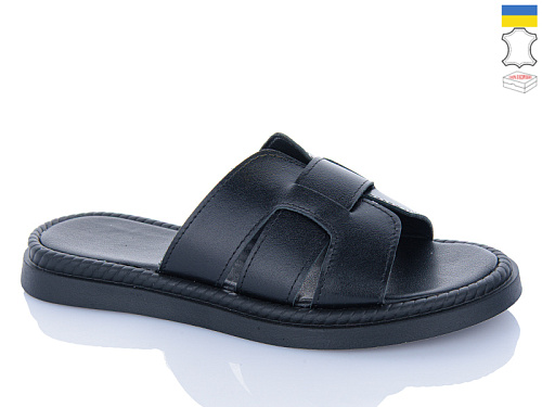 Шлепанцы Sali 301-1 чорний к чор-п. в магазине Фонтан Обуви