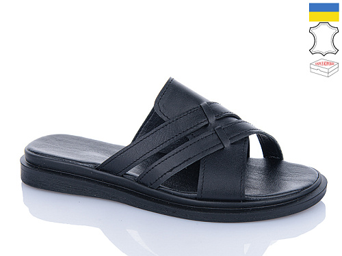 Шлепанцы Garti 74 чорний шк. в магазине Фонтан Обуви