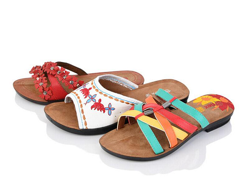 Шлепанцы Gurkem 0009 mix шл в магазине Фонтан Обуви