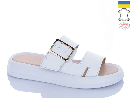 Шлепанцы Sali 516 білий біл-п. в магазине Фонтан Обуви