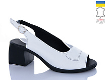 Босоножки Sali 152 білий чор-п. в магазине Фонтан Обуви